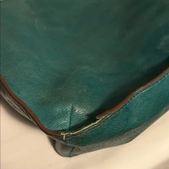Teal Hobo Leather Women's Bag - Picture 8 of 11